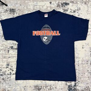 Vintage Soffe Auburn Tigers Football Shirt Sz 2XL University Spell Out Stitched